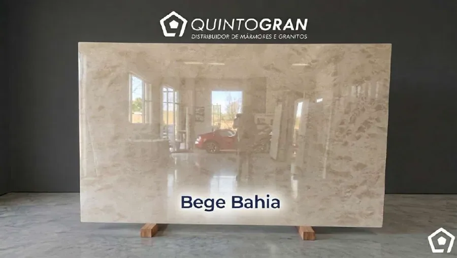 Chapa de Mármore Bege Bahia — foto real