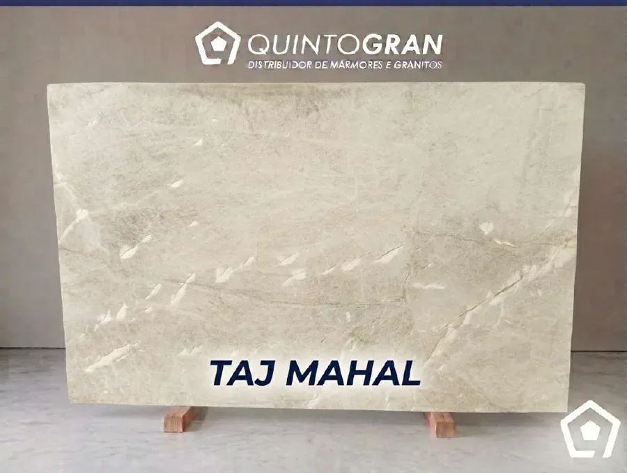 Chapa de Quartzito Taj Mahal — foto real